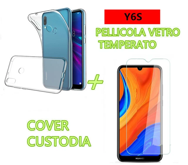 Custodia Libretto Flip Cover Chiusura Magnetica per Huawei Y6 P Blu