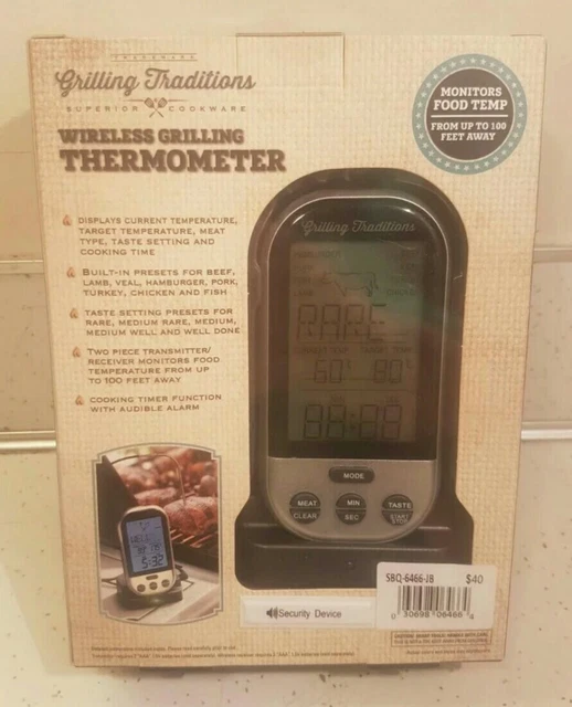 Grilling traditions wireless grilling thermometer sales