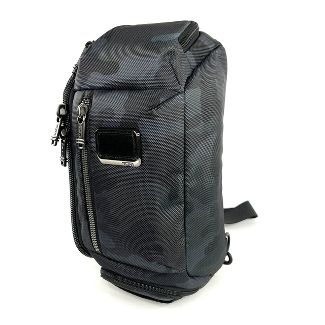 TUMI Kelley Sling Navy Blue Camo Crossbody Bag Alpha Bravo Collection 3