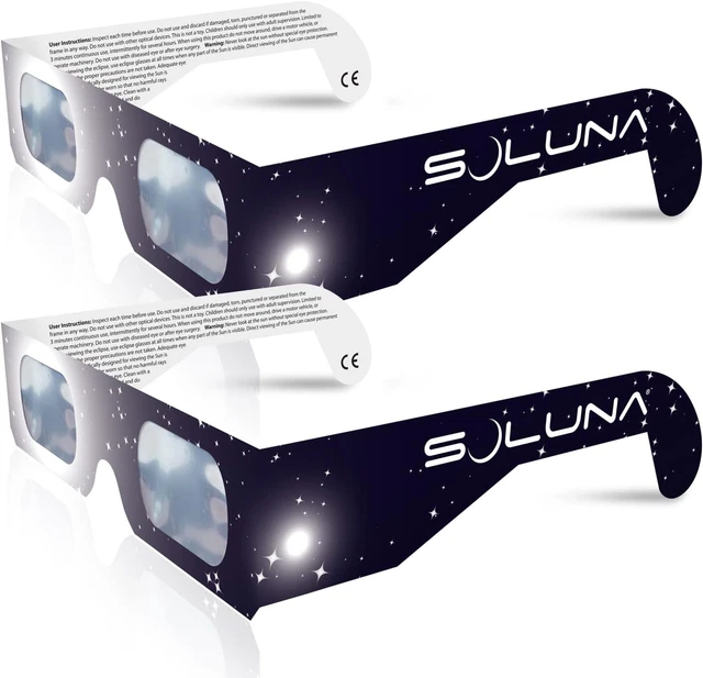 SOLAR ECLIPSE GLASSES AAS Approved 2024 Made in the USA CE and ISO