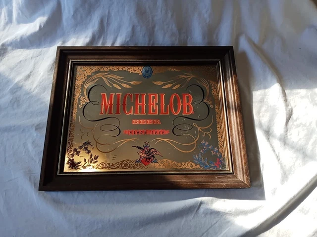 michelob beer mirror 1976 10x12