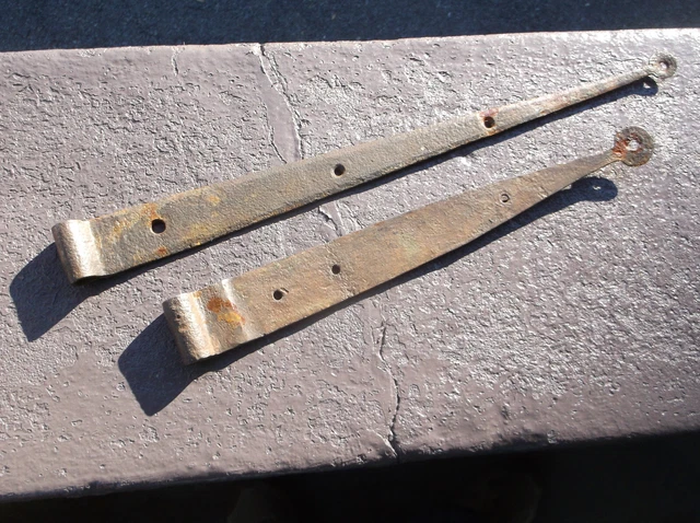 antique 1800's Iron strap hinges Stable Door Barn