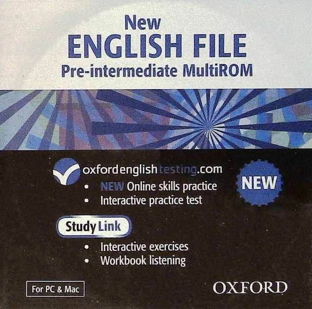 OXFORD NEW ENGLISH FILE Pre-Intermediate Workbook MultiROM @NEW@ DISC ...