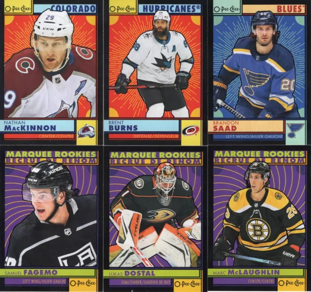 2022-23 OPC O-Pee-Chee BLACK BORDER Retro /100 - #17 to #596    ***YOU PICK***