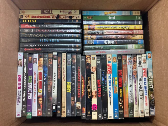 DVDs with Cases LARGE Lot Of 86 Action, Drama, Kids Movies, Comedy