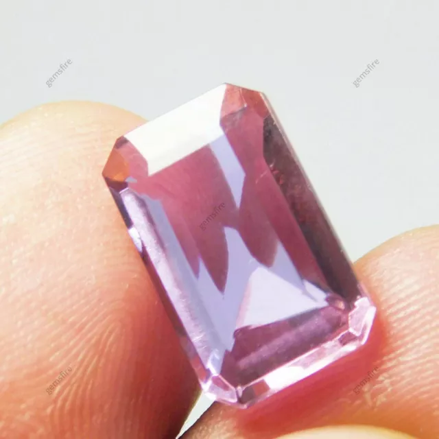 Natural Amethyst Baguette Shape Certified 4.20 ct Purple Loose Gemstones