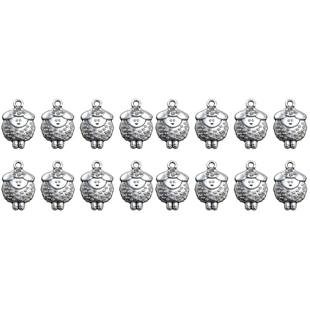40 Pcs DIY Anhänger Charms Aus Legierung Charme Kleines Schaf