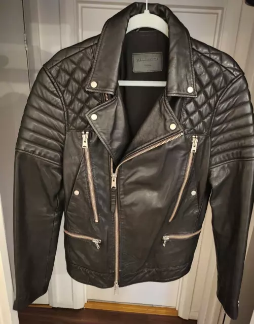 MENS ALLSAINTS POWELL Leather Biker Jacket Size Small S All Saints NEW 175.00 PicClick UK