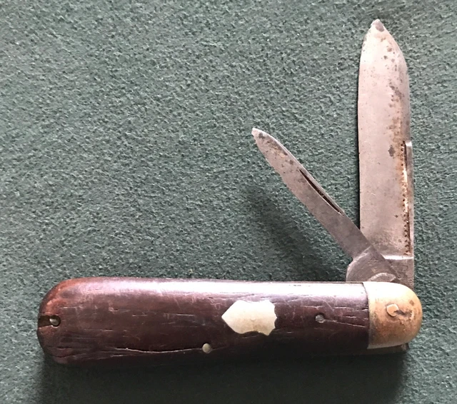 Miller Bros USA Antique Very Rare Jack 2 Blade Pocket Knife.