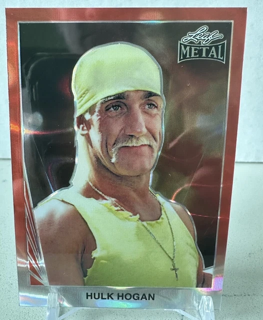 2024 LEAF METAL Legends Wrestling Hulk Hogan Base 90b14 Rouge 1/6 EUR