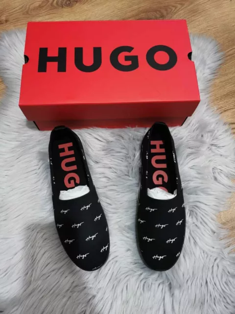 Hugo Boss Mens Black Espadrilles Size 9UK 43EU Brand New RRP 79£