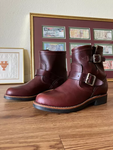 Chippewa burgundy boots deals