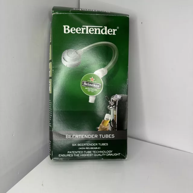 Box Of 6 Heineken Beer Tender Tubes Plus 1 Bonus Tube