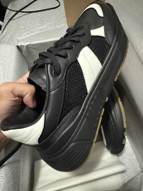 Bottega Veneta Black / White  Speedster Leather Mesh Patchwork Shoes Sneakers 40 2