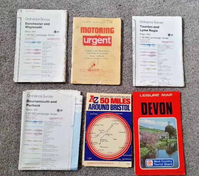 Selection of old maps. Ordnance Survey and others. Charity Sale