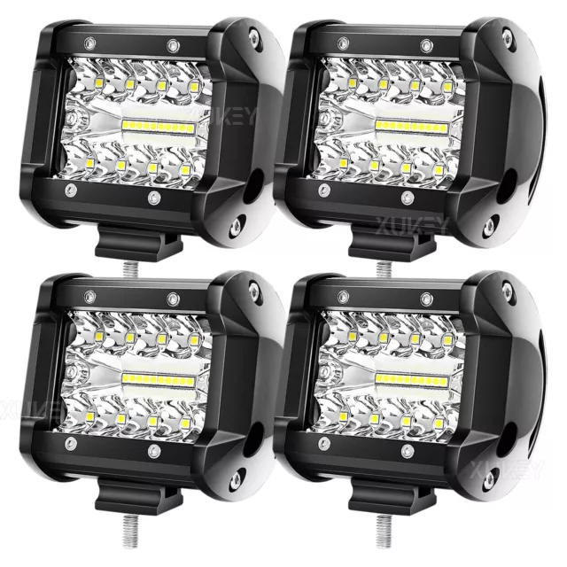 4" LED Arbeitsscheinwerfer Offroad Scheinwerfer für JEEP Bagger SUV 12 24V IP67