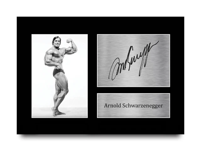 Jack Mitchell - 16 x 20 Bodybuilder professionnel Arnold Schwarzenegger, signé en vente sur France