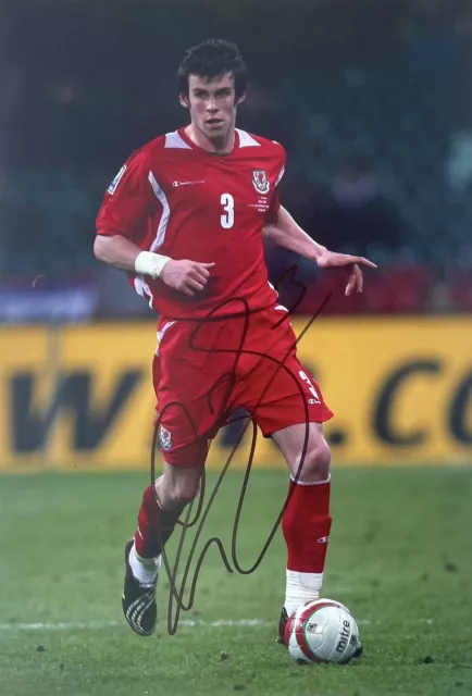 Football - Gareth Bale Signed 10x8 Pre-Print Wales Photo - Tottenham Spurs