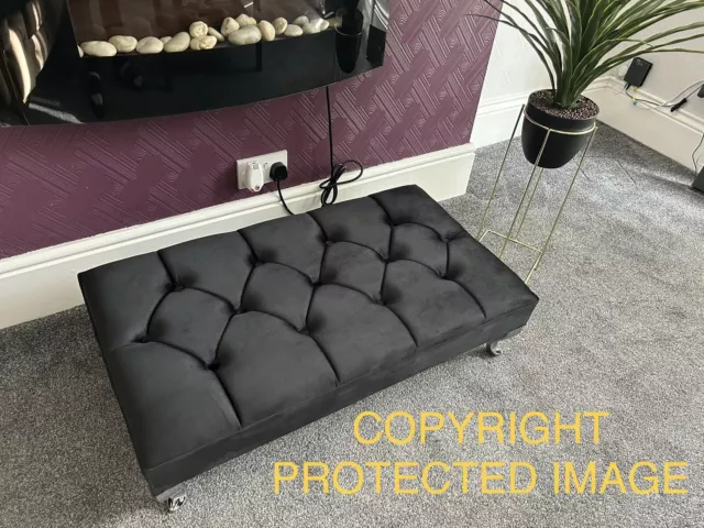 Footstool Luxury Coffee Table Pouffe Soft Padded Top Beautifully Hand Crafted…..