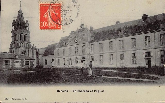 CPA Dept 60 Oise - Bresles le Château et l'Eglise (Glazed Card)