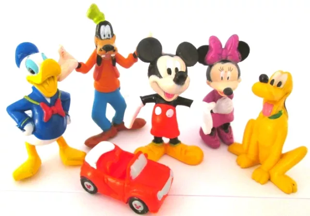 MICKEY MOUSE CLUBHOUSE Figure Playset DISNEY PVC TOY MINNIE Pluto GOOFY Donald!