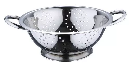 Acero Inox. Colador de Cocina Colador para Ensalada Pasta Tamiz Ø 24CM Mango