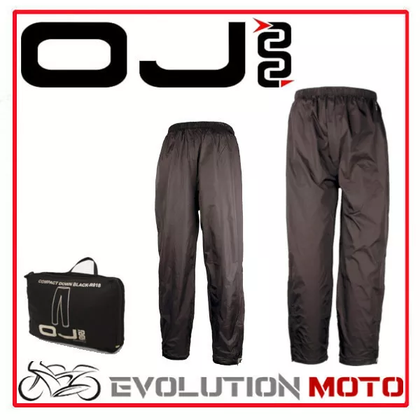 Pantalone Impermeabile Antipioggia Nero Moto Scooter Taglia 4Xl Oj Anti Pioggia