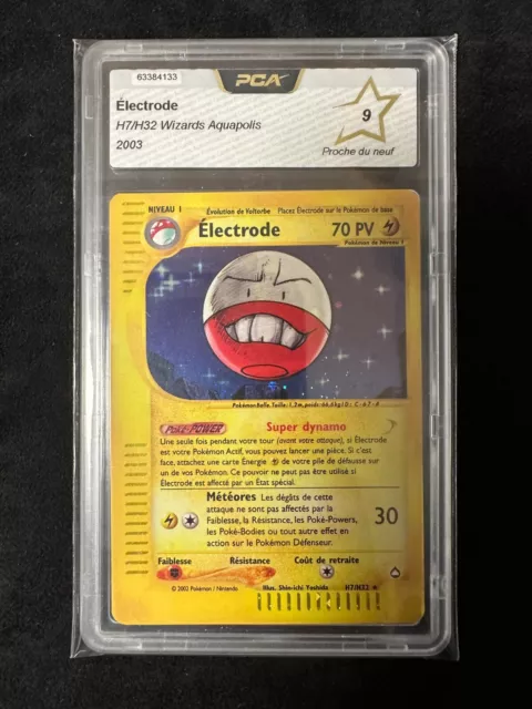Electrode Holo Aquapolis H7/H32 - Fr - Pca 9 Cartes Pokemon