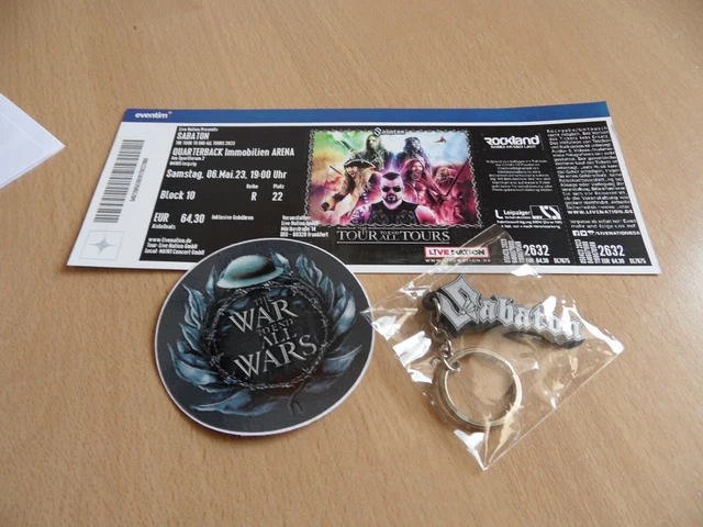 1 Ticket SABATON The Tour To End All Tours 2023 ARENA Leipzig 06.05.2023
