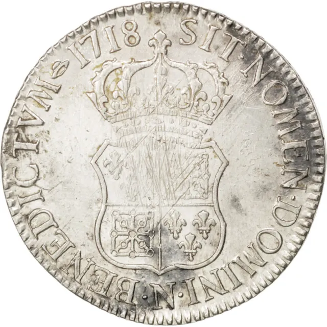 [#88530] Monnaie, France, Louis XV, Écu de France-Navarre, Ecu, 1718, Montpellie 2