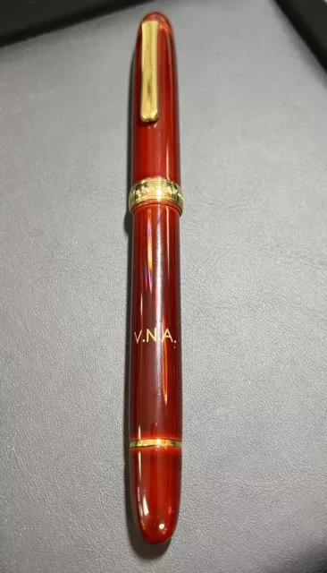 Nakaya Fountain Nakata Nib Gold 14K Fine Used Mint Rare From Japan