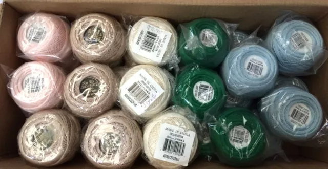 CHOICE OF COLOURS : PACKS OF SULLIVANS CROCHET COTTON THREAD : 20gm BALLS :