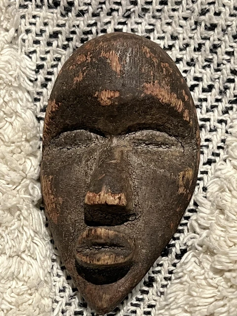 Vintage Dan Ivory Coast Miniature Passport Mask