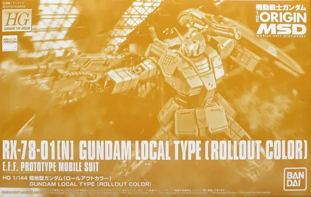 Bandai Hg 1/144 RX-78-01 [N] Gundam Locales Tipo Rueda Color Modelo Kit Nuevo