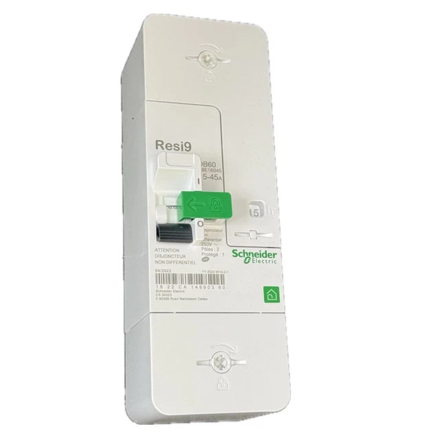 Disjoncteur Différentiel Schneider 2P 60A – Monophasé Type G – Neuf