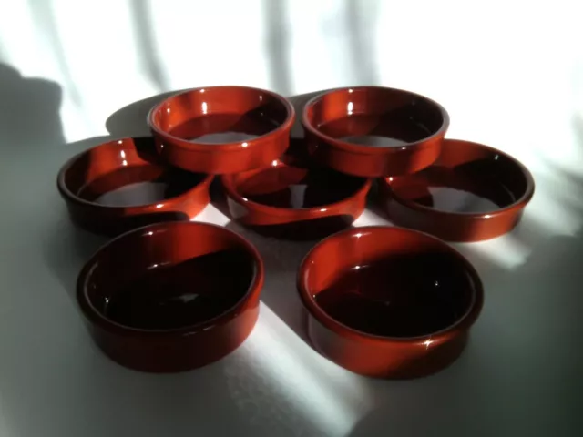 Tapas - Tapas - Tapas, Set Of 9 Terracotta Bowl Dish, Microwave And Freezer Safe