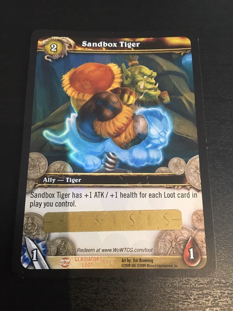 Wow Unscratched Loot Card - Sandbox Tiger - World Of Warcraft