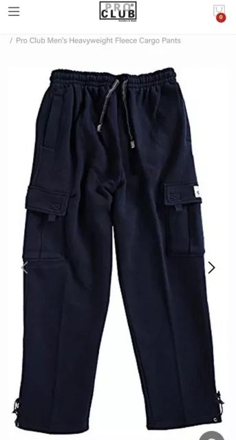 PROCLUB PRO CLUB Mens Casual Heavyweight Cargo Sweatpants 5 Pockets Fleece  Pants £40.63 - PicClick UK