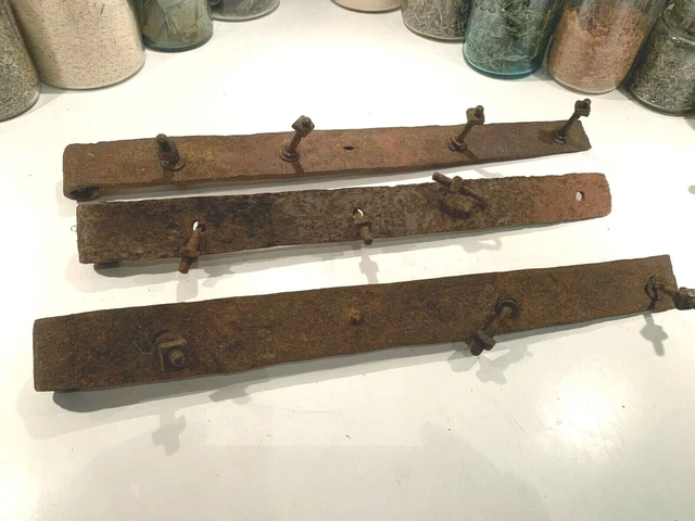 Primitive Barn Door Hardware Straps Antique Hand Forged 1800 Hudson Valley Farm 2