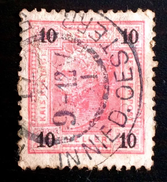 Antique Rare Collectible Austria Austrian Heller Postage Stamp
