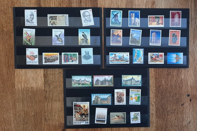 Belgique 1987 Année Complète 32 Timbres Neufs **