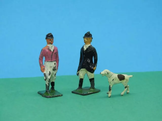 NOBLE Vintage 1951 Câble Fox Chasse Chasseur & Huntswoman Figurines & Chasse