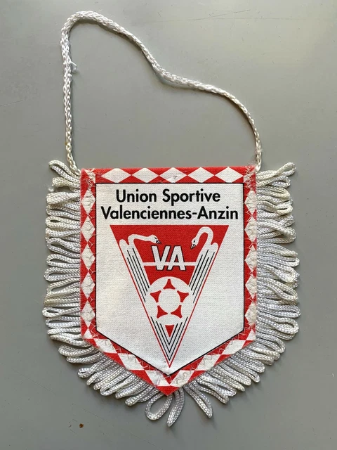 Fanion US Valenciennes Anzin Football Vintage - Supporters Club Français - Avant 2000