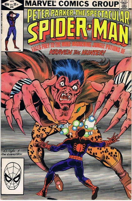 PETER PARKER THE SPECTACULAR SPIDER MAN Marvel Comic April 1982 Vol 1 ...