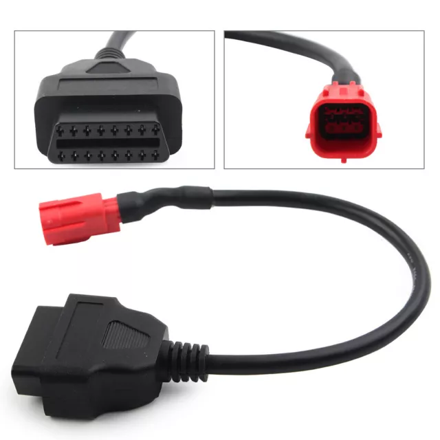 6 Pin to 16 Pin OBD2 Connectors Diagnostic Cable Adapter Motorcycle For Honda UK