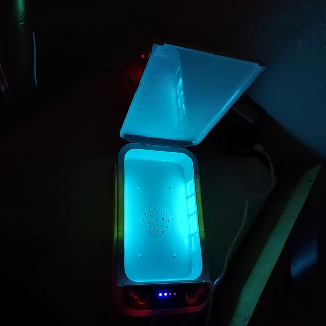 Contagion Cell Phone Cleaning Box Aromatherapy and UV Portable Cell Phone Case