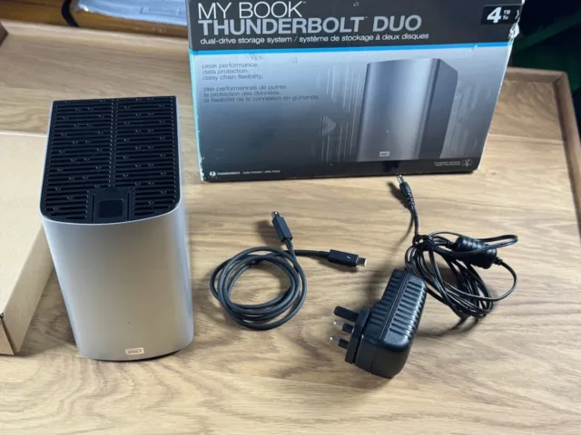 WD My Book Thunderbolt Duo 4tb with psu/tb2 cable