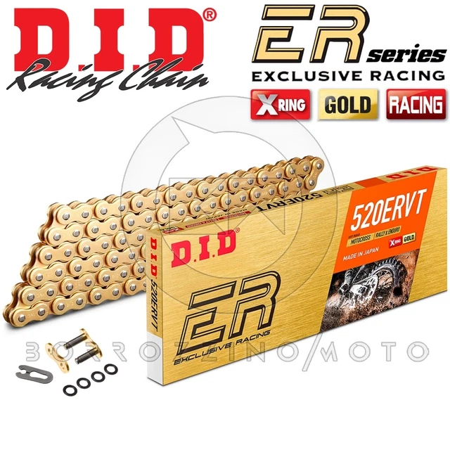 Catena Did 520 Ervt Passo 520 Oro 120 Maglie G&G X-Ring Racing Enduro Motocross