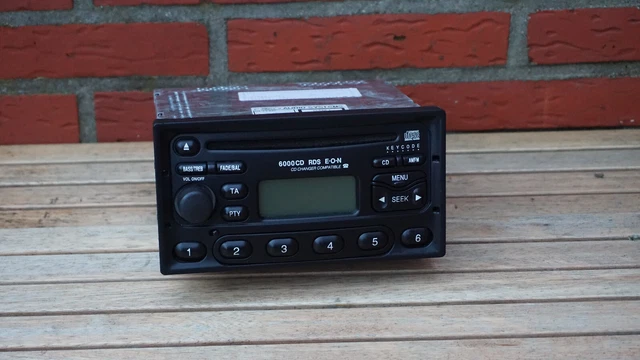 ORIGINAL FORD 6000CD RDS E-O-N CD Autoradio 6000NE Eckig YM21-18K876-KB ...