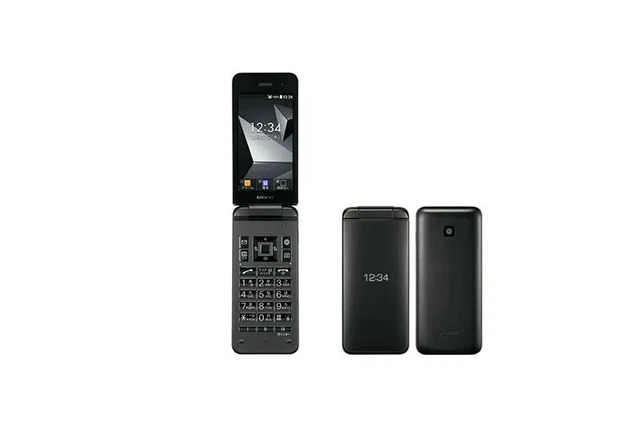 KYOCERA DIGNO KEITAI 4 A204KC Black SIM Unlocked Flip Phone Tested
